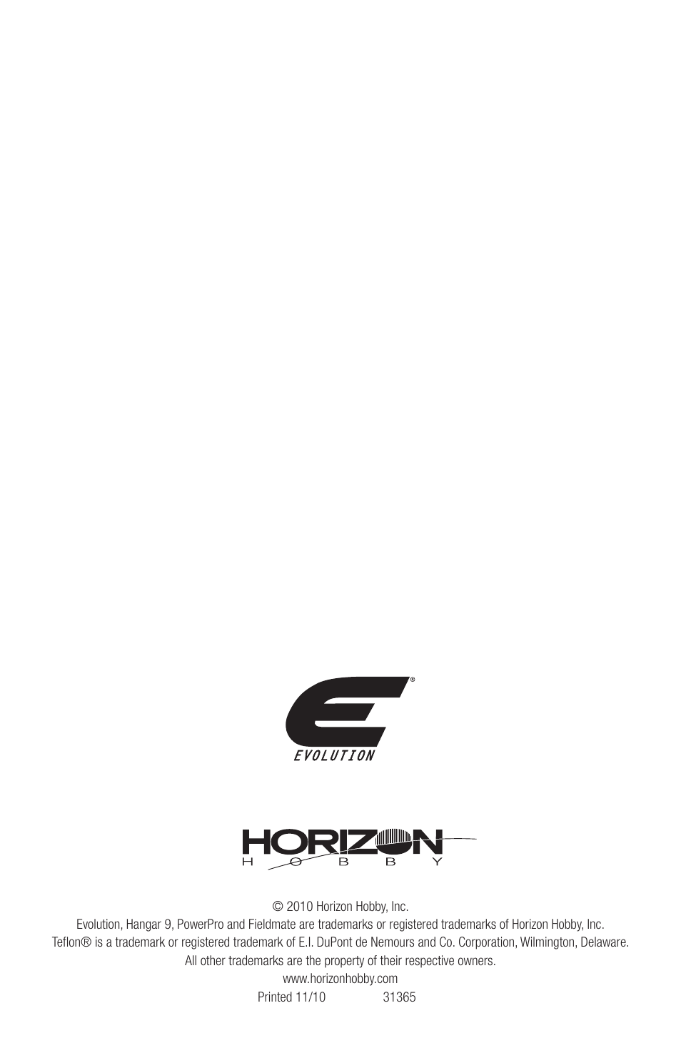 Evolution Engines EVOE0605 User Manual | Page 12 / 12