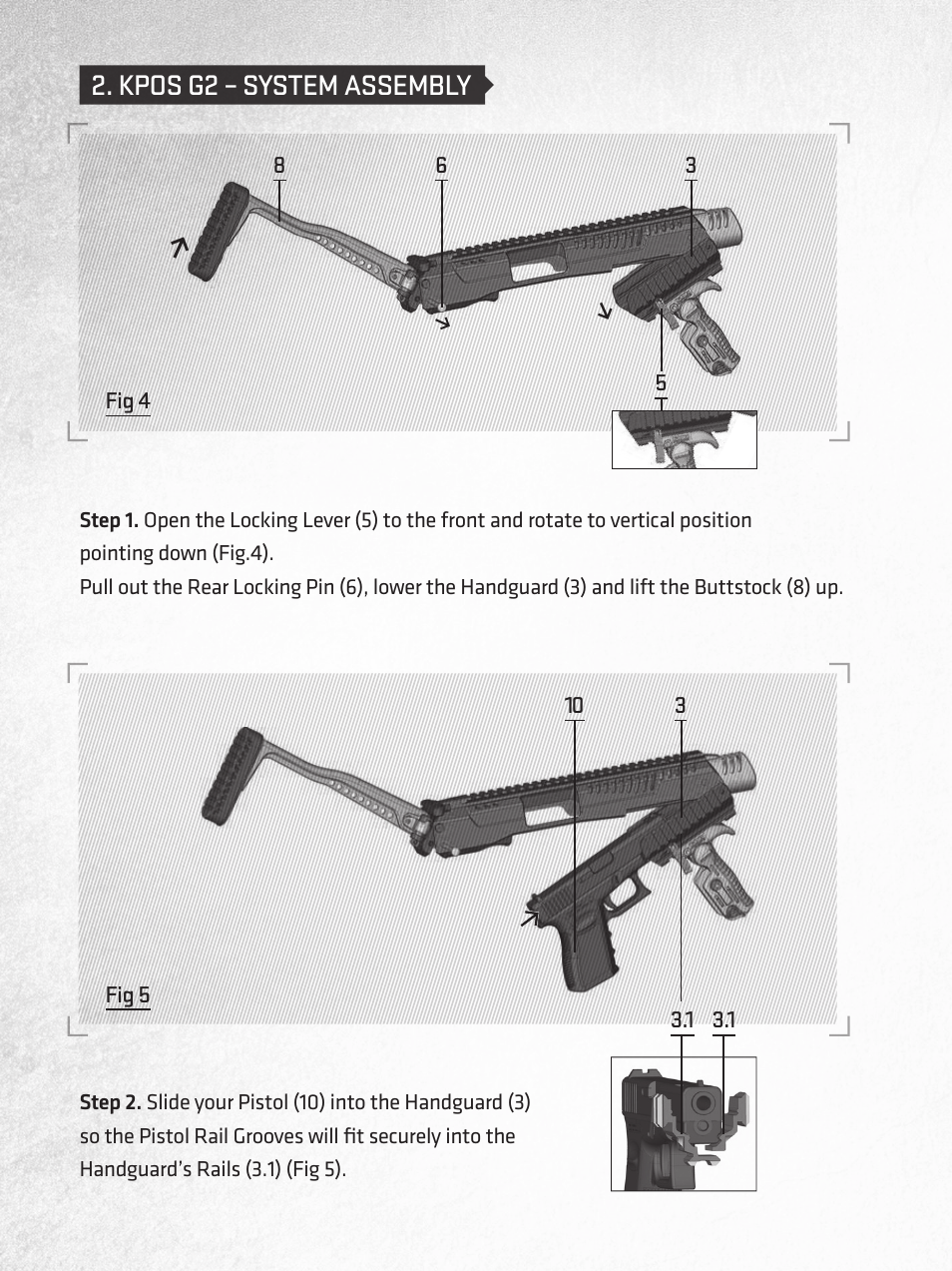 FAB Defense Kpos G2 Glock User Manual | Page 4 / 8