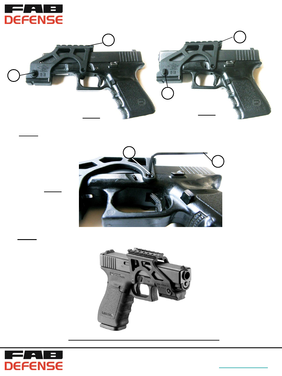 Step 4, Fig. 6 fig. 5, Step 5 | Fig. 7, Your glock is ready for mounting optical sights | FAB Defense GIS - Glock Scope Mount User Manual | Page 3 / 3