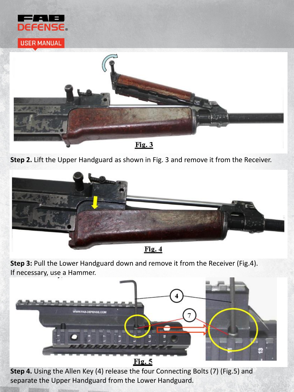 FAB Defense VFR-VZ User Manual | Page 3 / 4