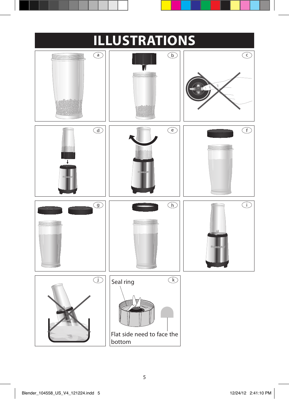 Illustrations | FARBERWARE 104558 17-Piece Rocket Blender User Manual | Page 5 / 19