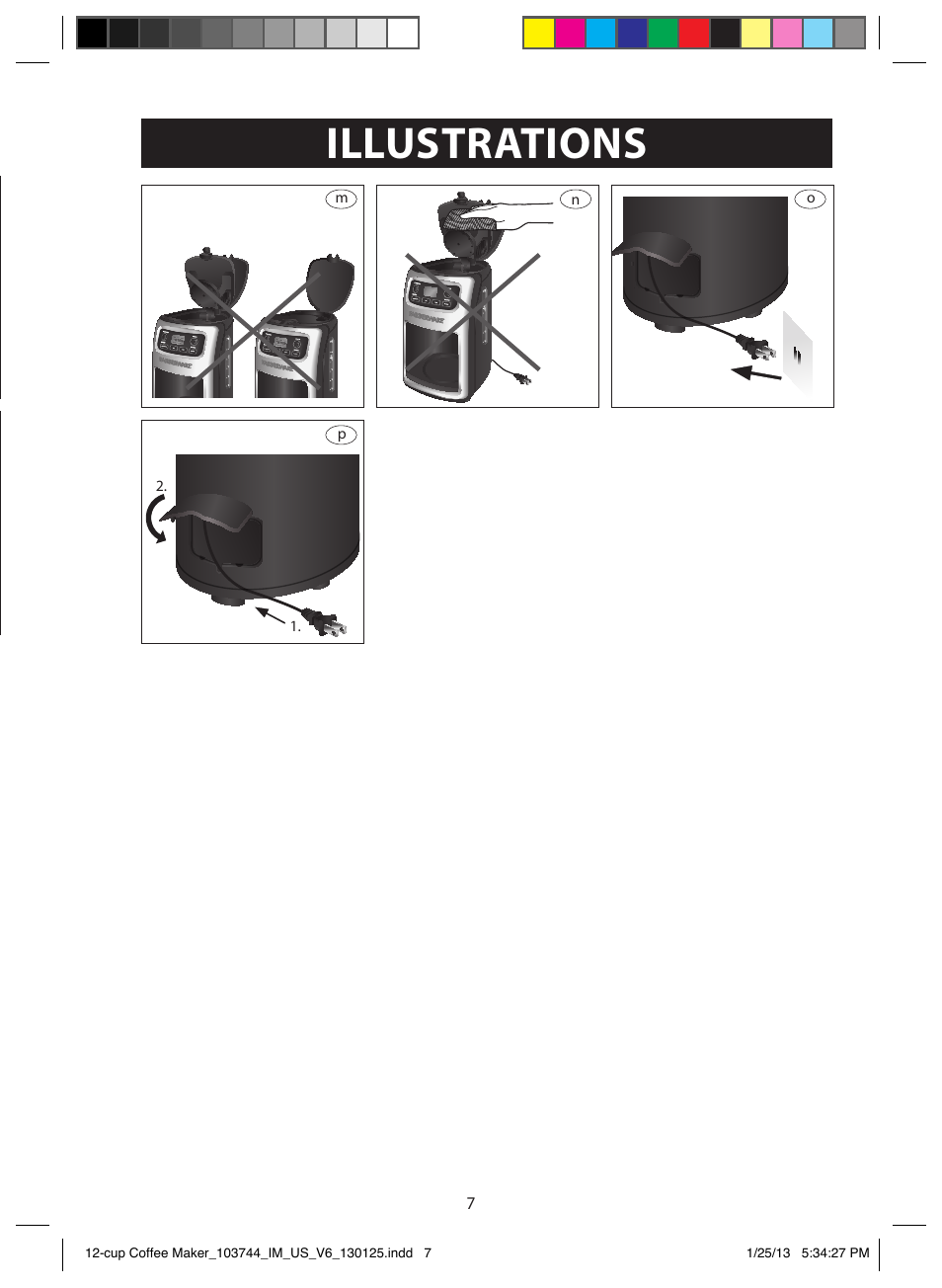 Illustrations | FARBERWARE 103744 12 Cup Coffee Maker User Manual | Page 7 / 19