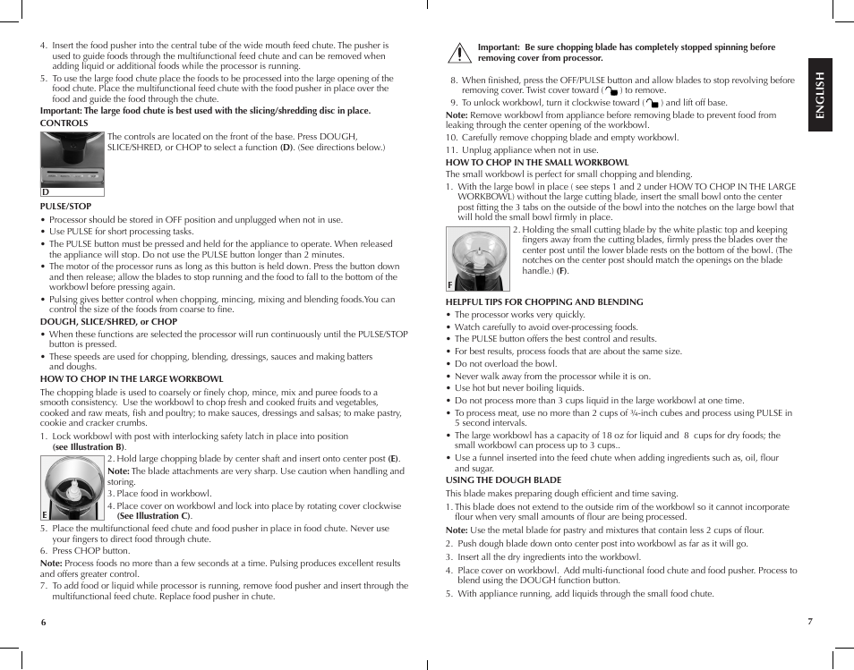 FARBERWARE FP3000FBS 12-Cup Food Processor User Manual | Page 4 / 15
