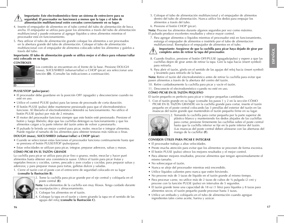 FARBERWARE FP3000FBS 12-Cup Food Processor User Manual | Page 9 / 15