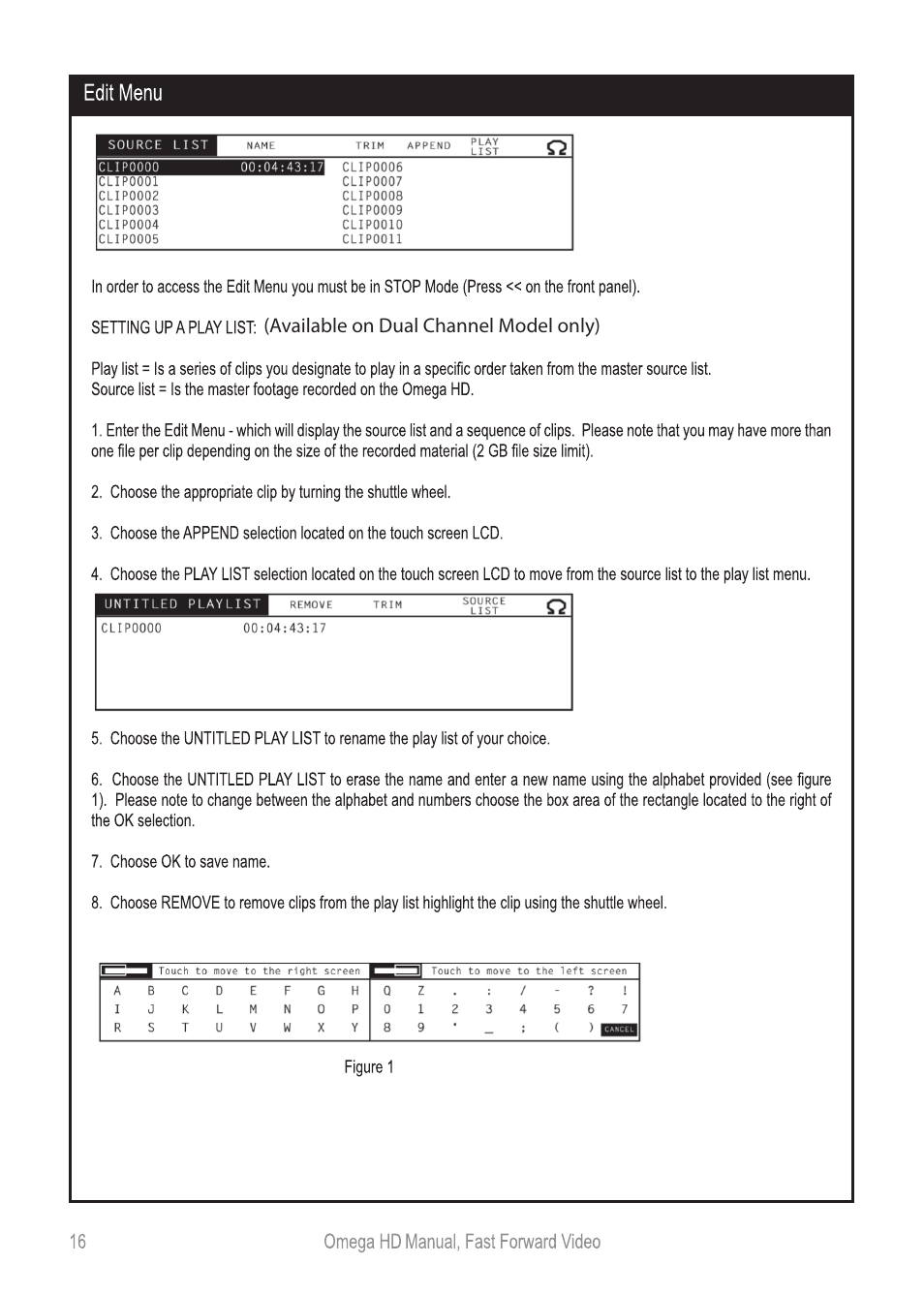 Omegahdmanual_p16 | Fast Forward Video Omega HD User Manual | Page 16 / 22