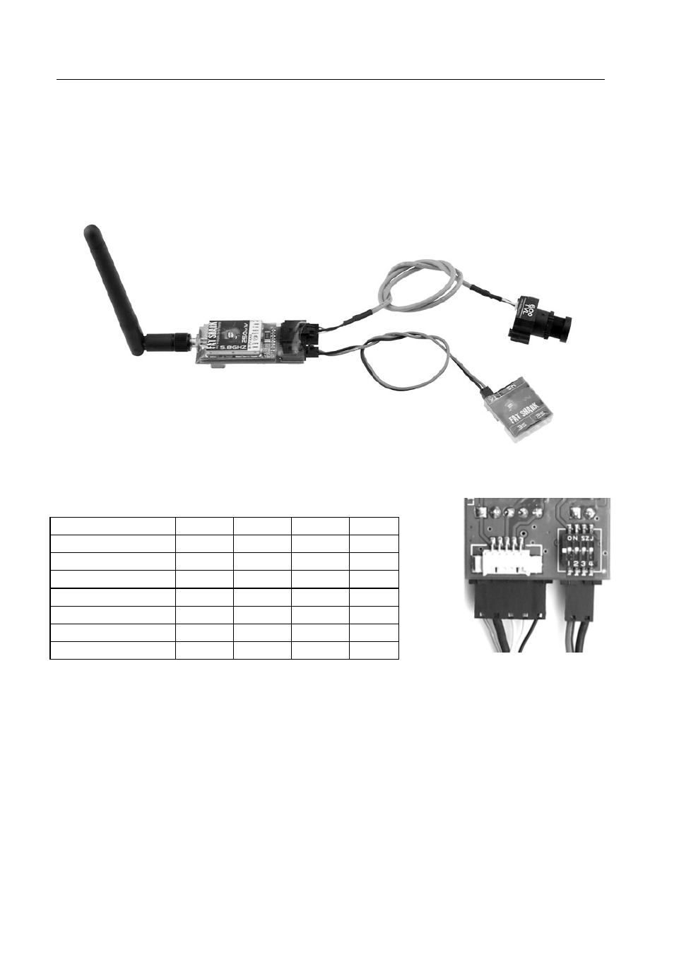 Downlink overview (camera, tx, power), Transmitter, Camera | Fat Shark Attitude V2 User Manual | Page 6 / 12