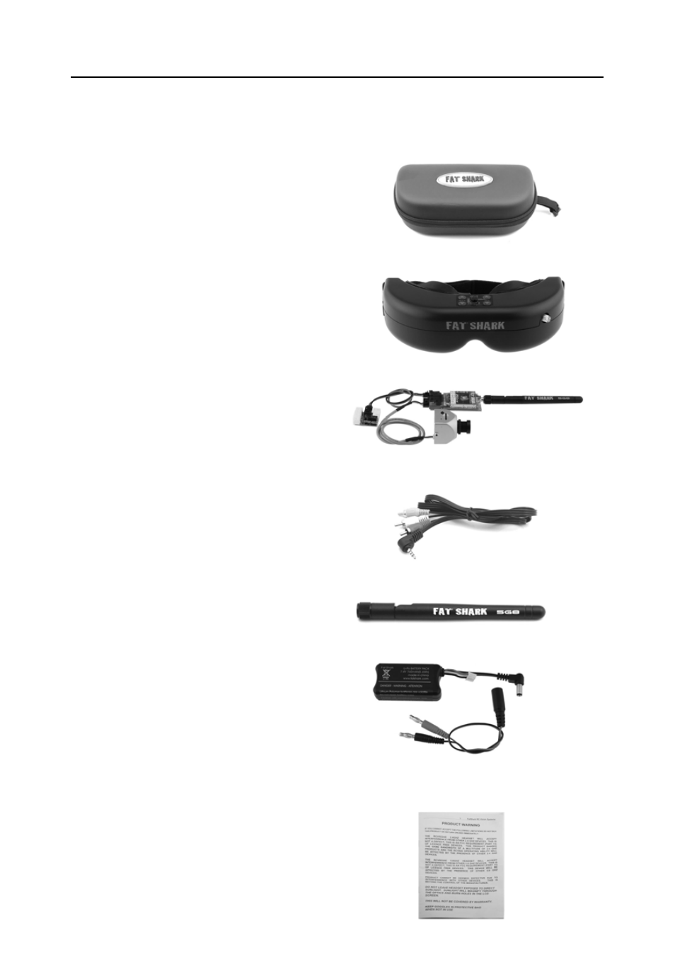 Product contents, Battery, Manual | Fat Shark Teleporter V3 User Manual | Page 3 / 12