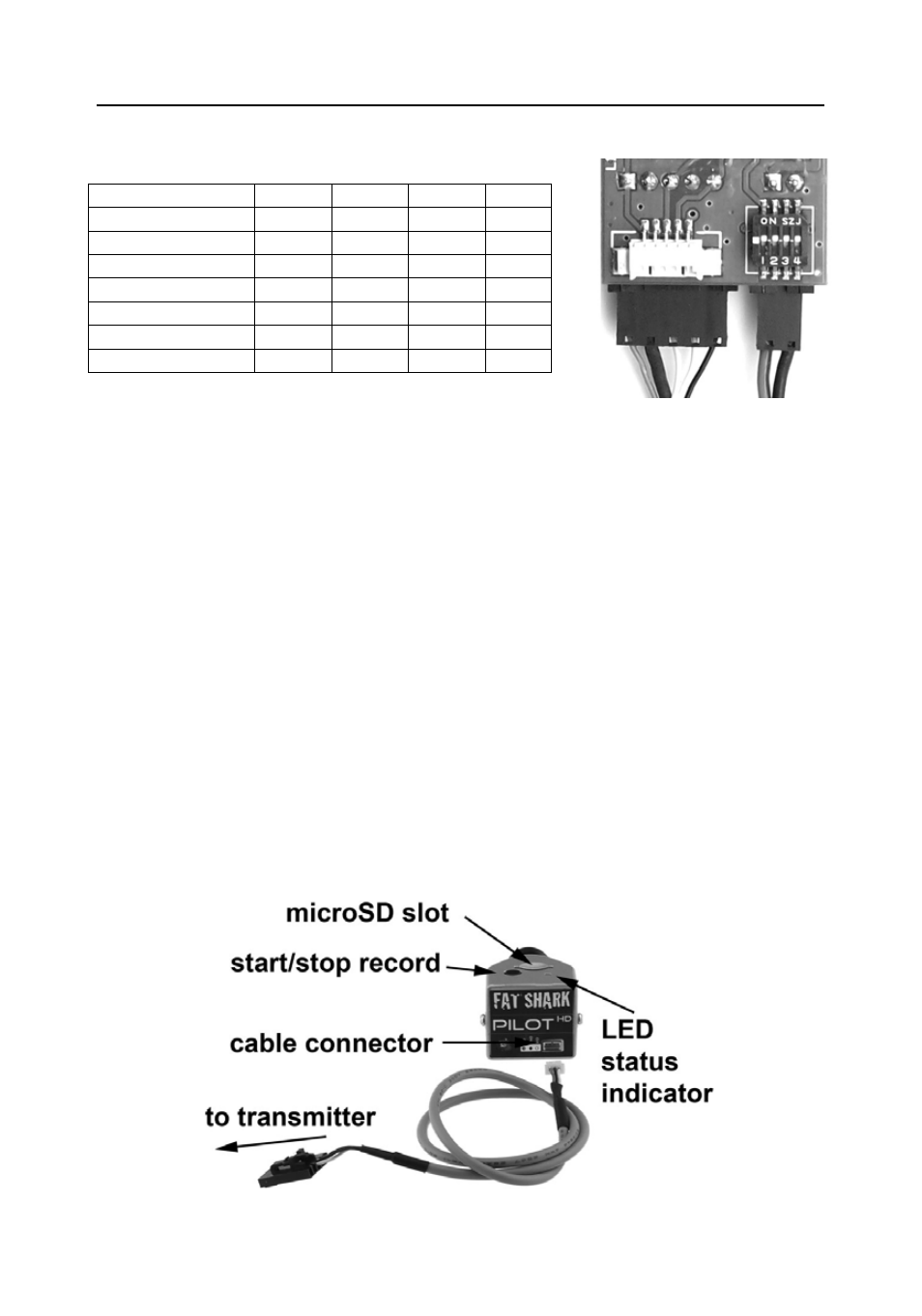Transmitter, 720p hd pilot camera | Fat Shark Teleporter V3 User Manual | Page 6 / 12
