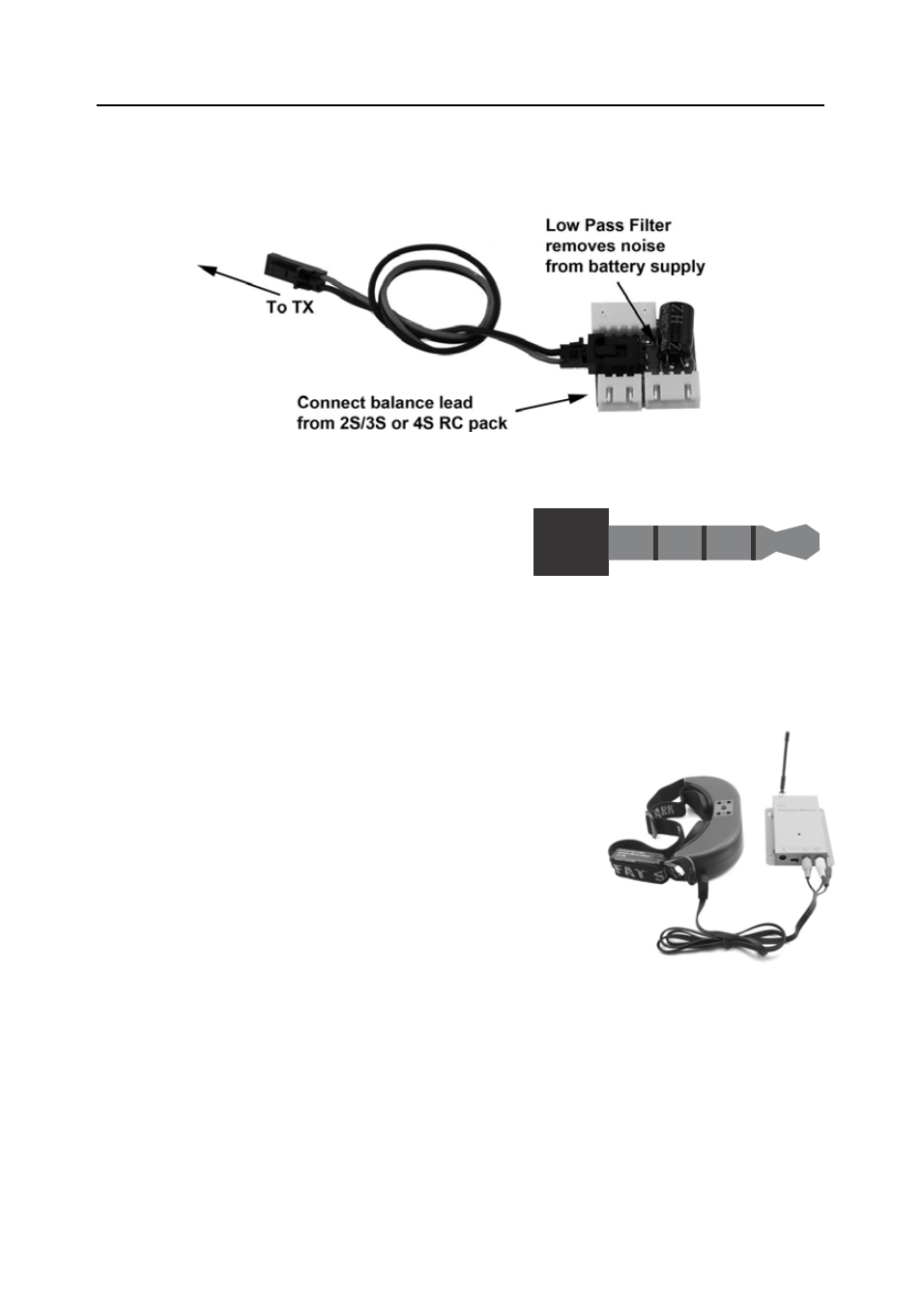 Av in/out port, Battery charging, Power (via discharge filter supply) | Recording video, Using an external receiver | Fat Shark Teleporter V3 User Manual | Page 7 / 12