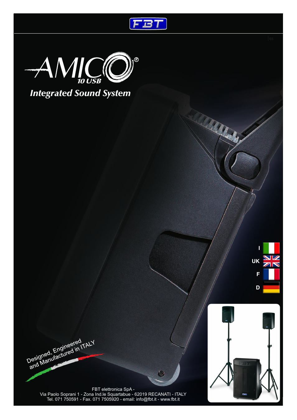 FBT AMICO10USB User Manual | 36 pages