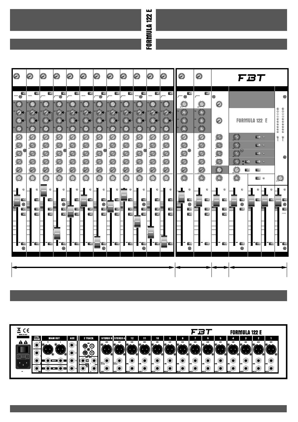 Français deutsch, Stereo a stereo b, Effect | Ctrl | FBT FORMULA 122E User Manual | Page 40 / 56