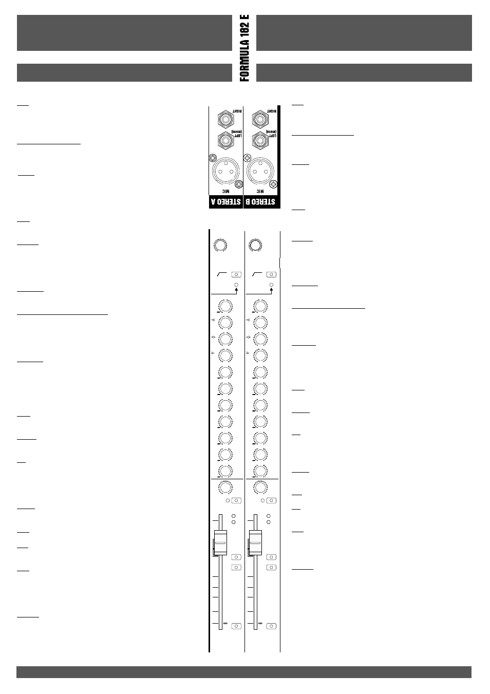 Italiano english, Stereo a stereo b | FBT FORMULA 122E User Manual | Page 8 / 56