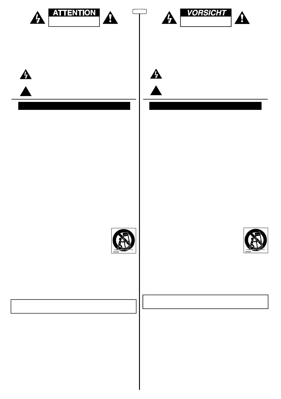 Wichtige sicherheitshinweise, Précautions vorsichtsmaßnahmen | FBT HIMAXX100SA User Manual | Page 3 / 12