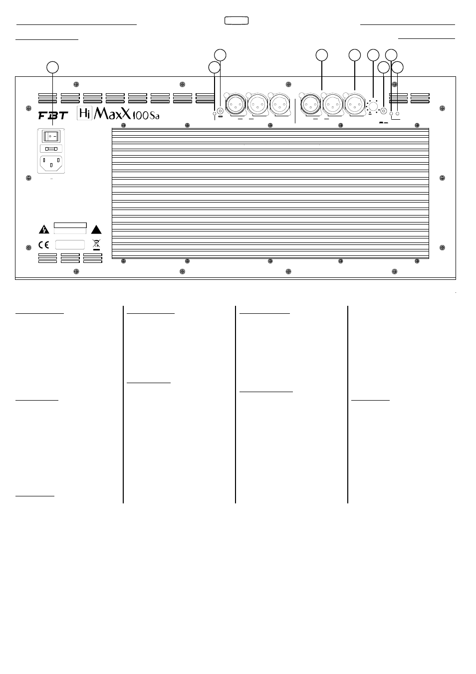 FBT HIMAXX100SA User Manual | Page 9 / 12