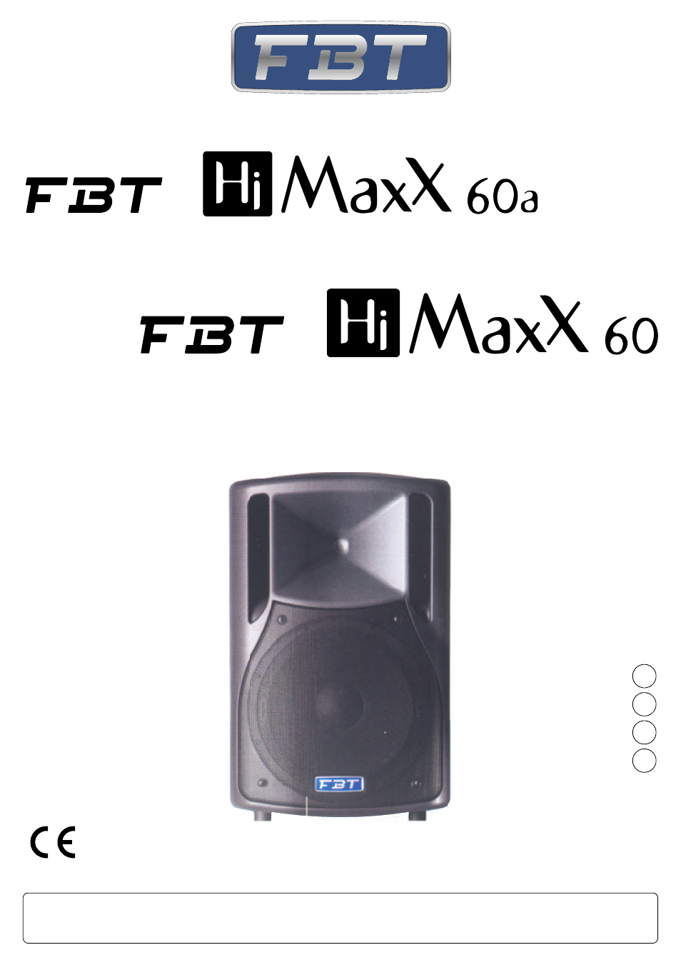 FBT HIMAXX60A User Manual | 20 pages