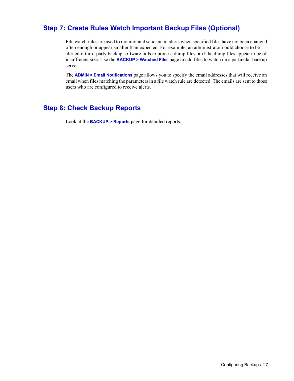 Step 8: check backup reports | Barracuda Networks 4 User Manual | Page 29 / 69