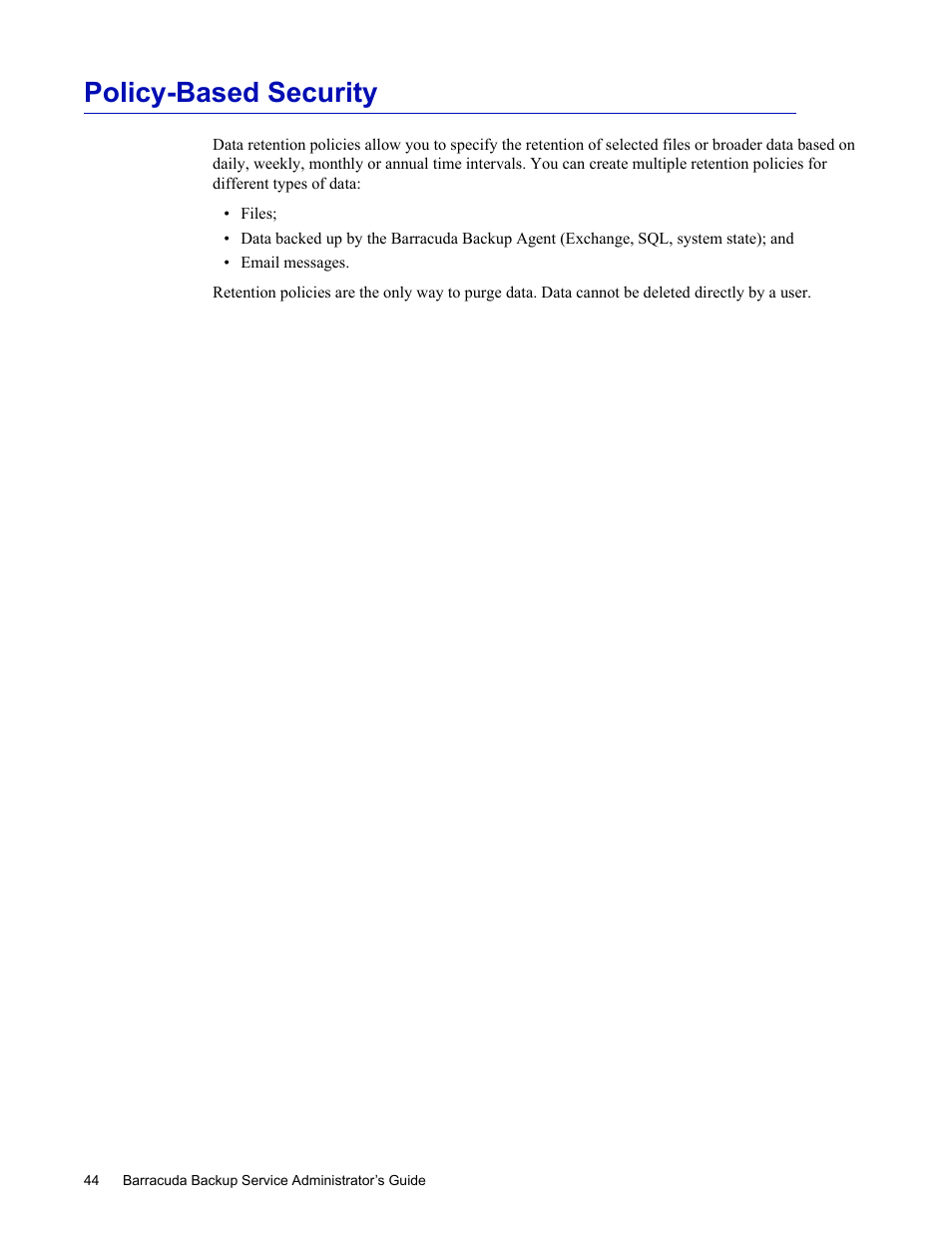 Policy-based security | Barracuda Networks 4 User Manual | Page 46 / 69