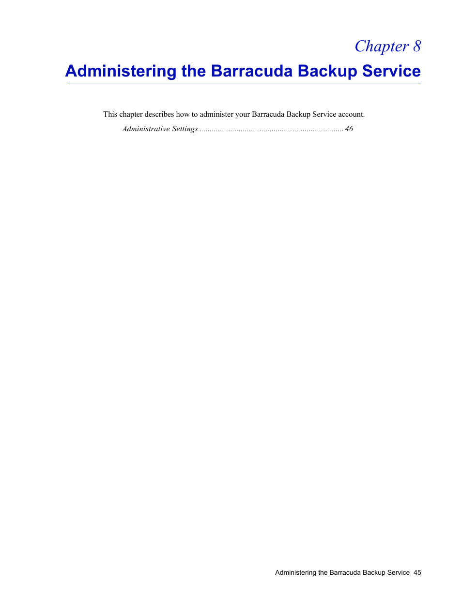 Administering the barracuda backup service | Barracuda Networks 4 User Manual | Page 47 / 69