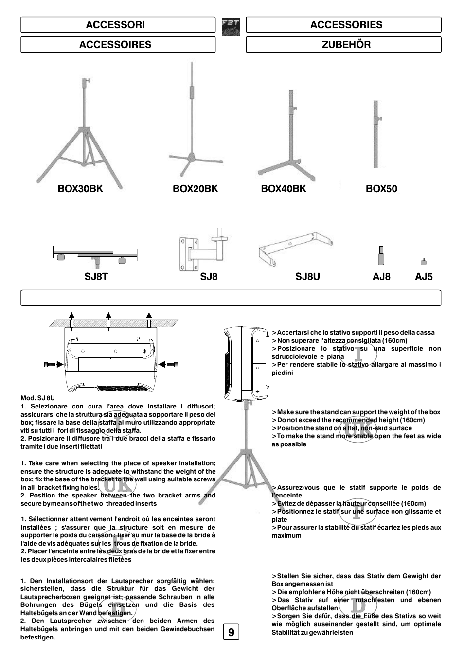 FBT JOLLY15 User Manual | Page 10 / 24