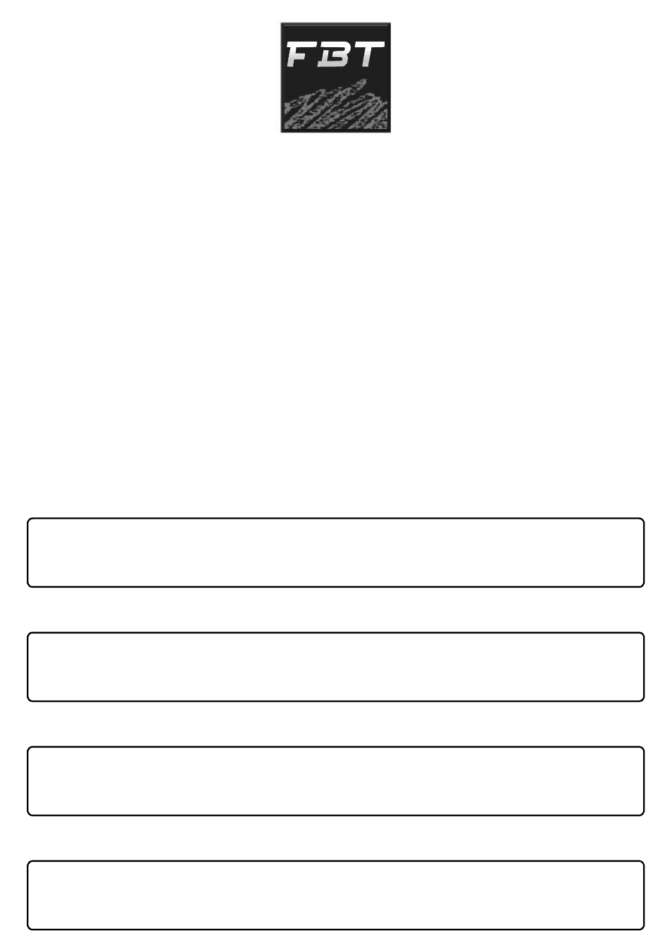 FBT JOLLY15 User Manual | Page 24 / 24