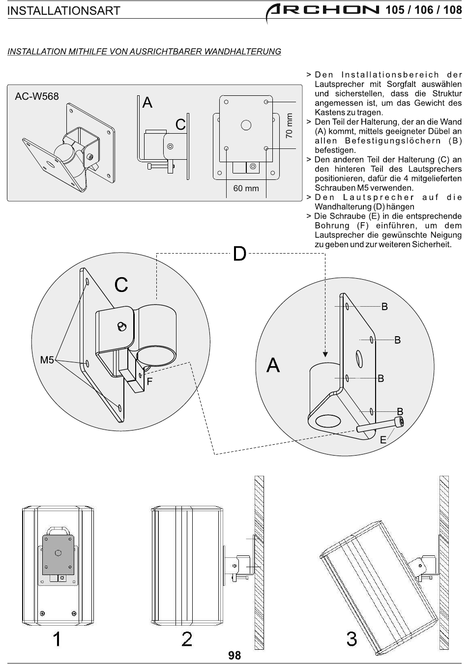 FBT Archon User Manual | Page 104 / 116