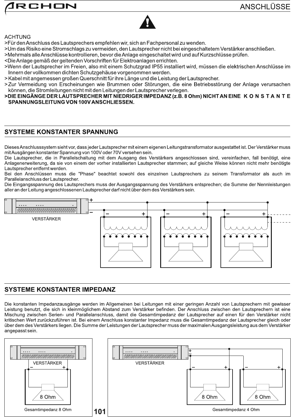 FBT Archon User Manual | Page 107 / 116