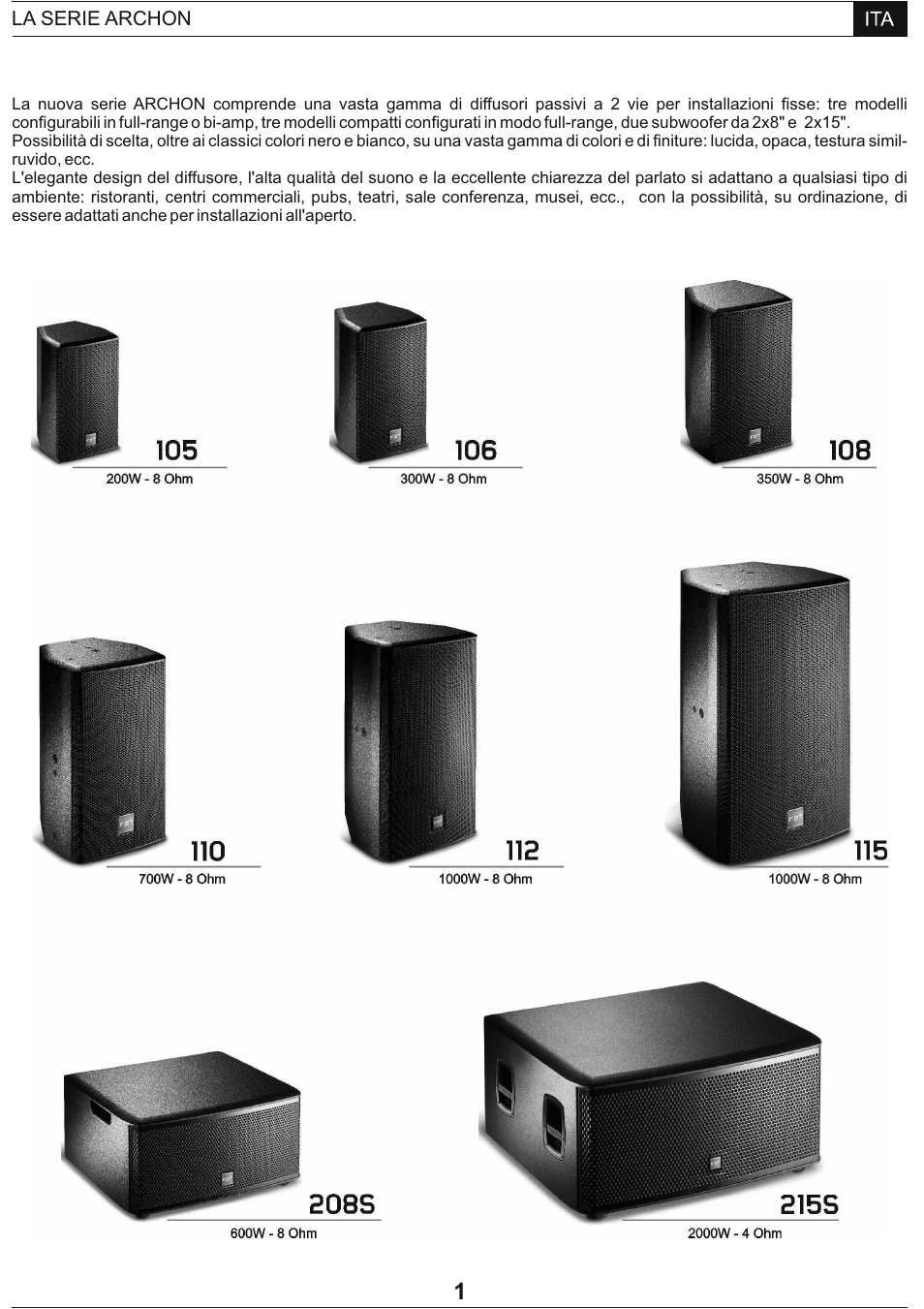 FBT Archon User Manual | Page 4 / 116