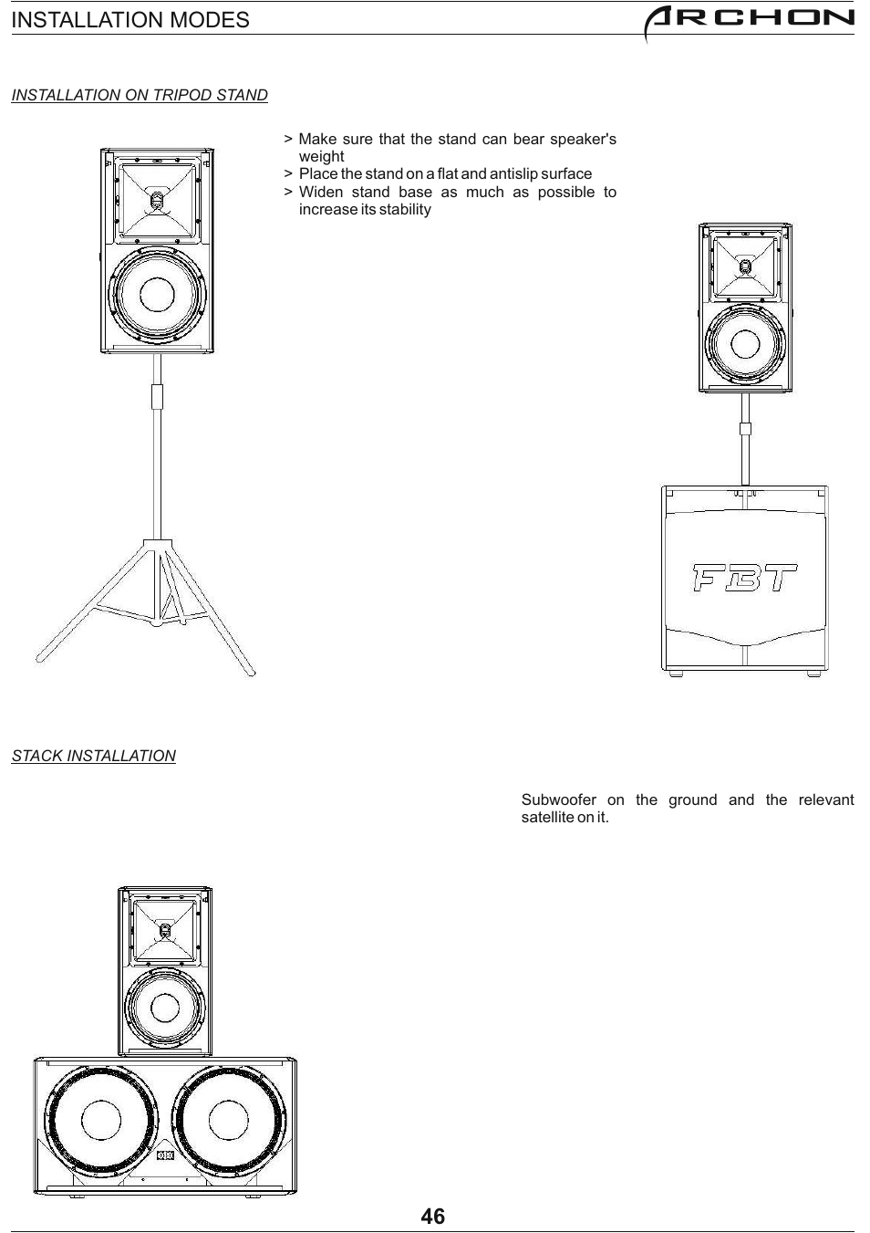 Archon | FBT Archon User Manual | Page 50 / 116