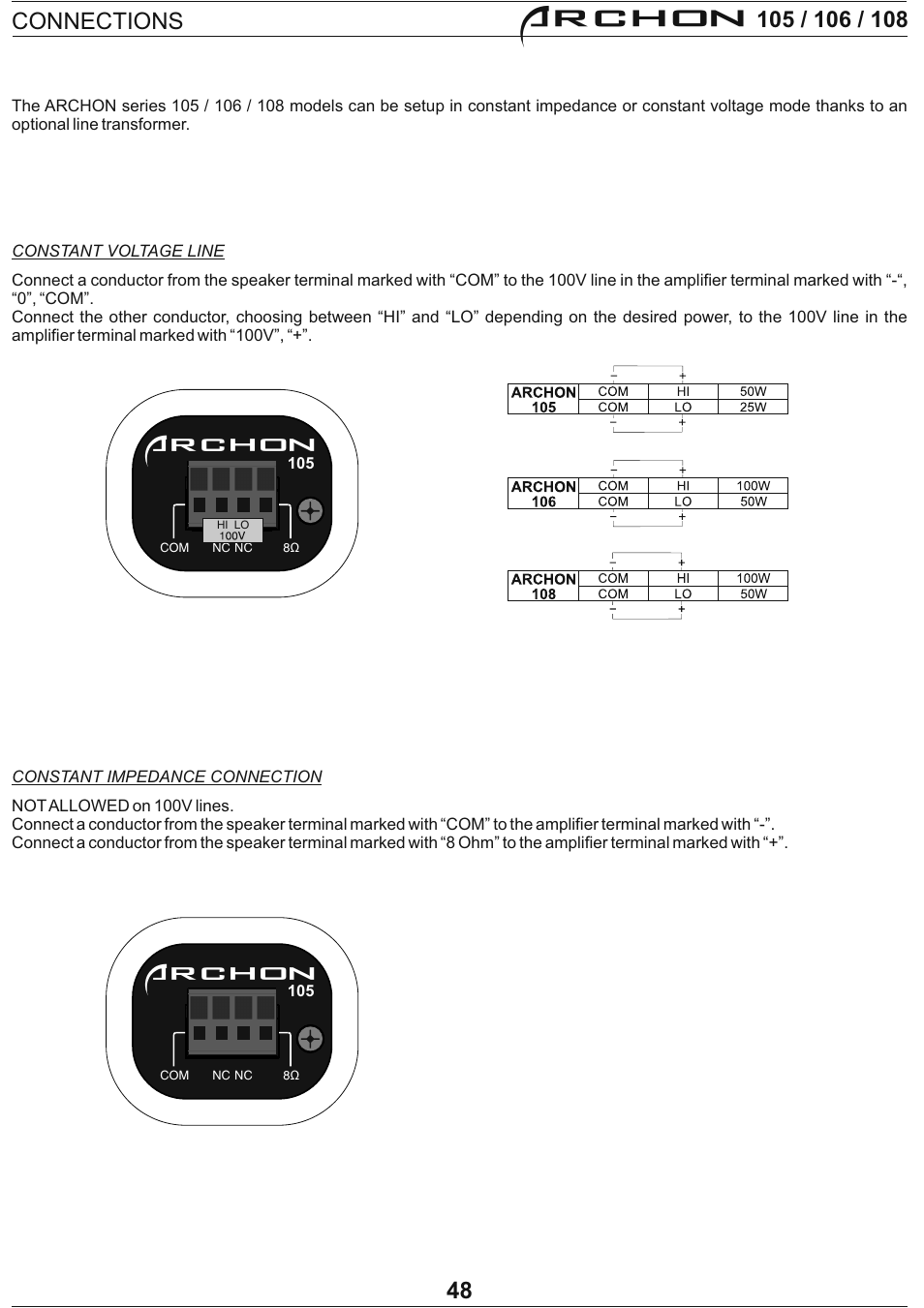 Archon, 48 connections | FBT Archon User Manual | Page 52 / 116