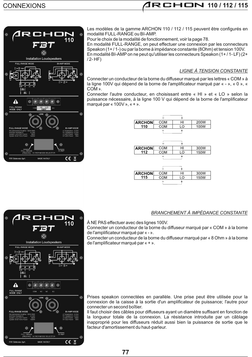 Archon | FBT Archon User Manual | Page 82 / 116