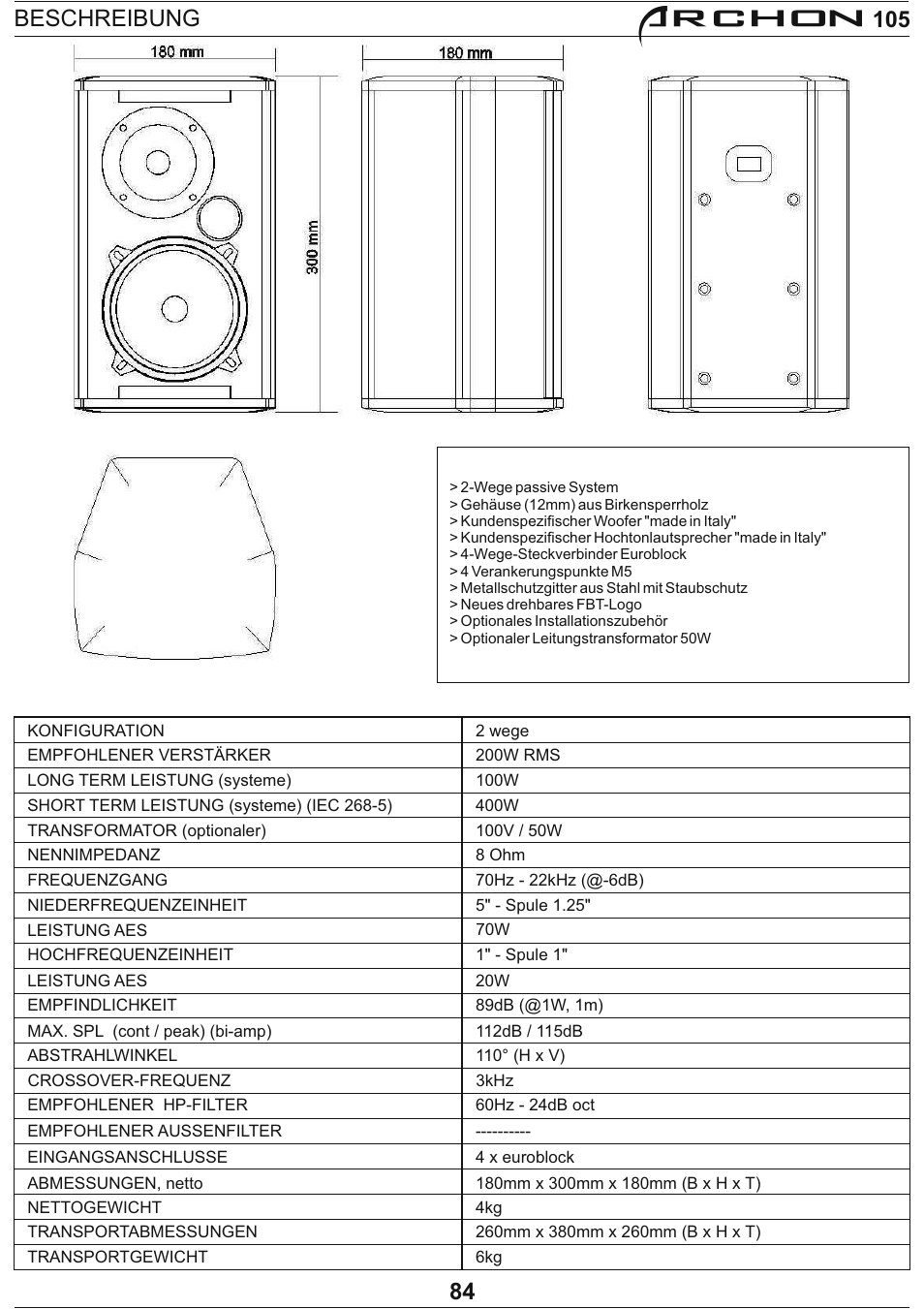 Archon | FBT Archon User Manual | Page 90 / 116