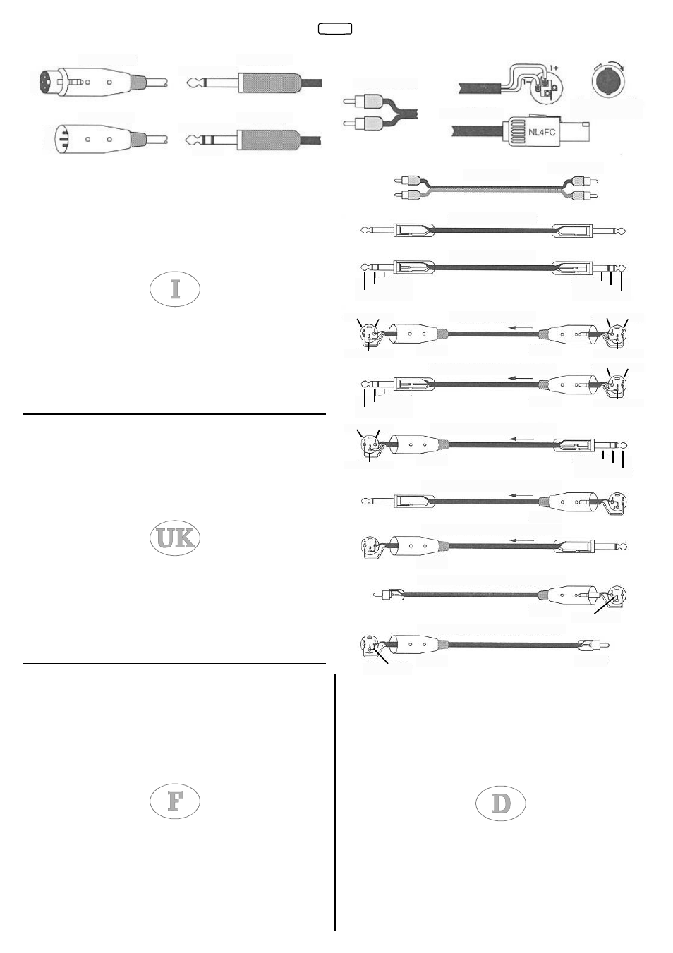 Connessioni connections branchements anschlüsse | FBT HIMAXX40A User Manual | Page 5 / 16