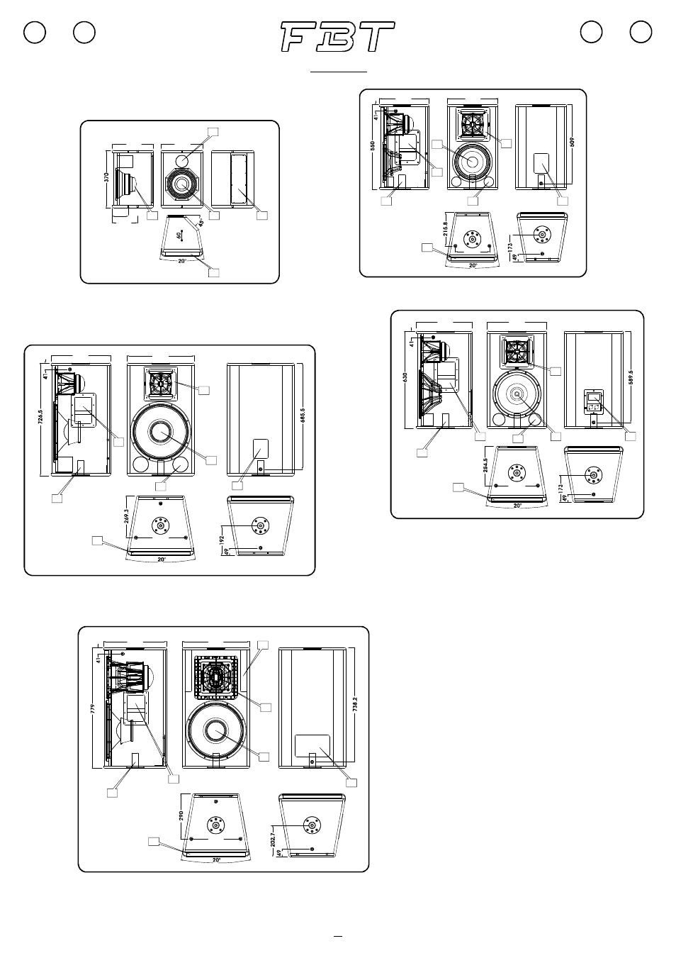 Df layout | FBT VERVE PASSIVE User Manual | Page 4 / 16