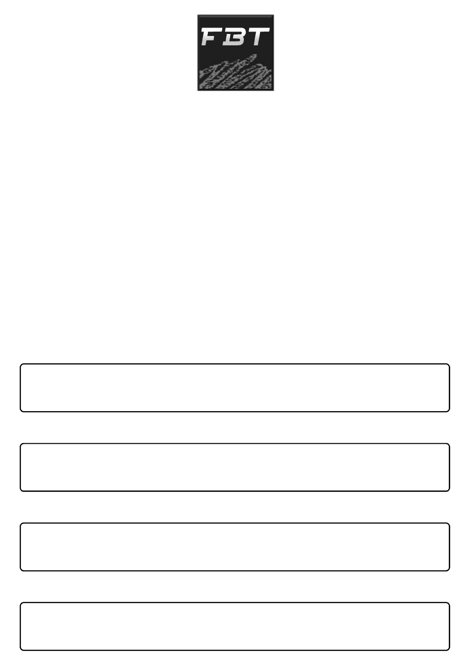 FBT JOLLY12 User Manual | Page 24 / 24