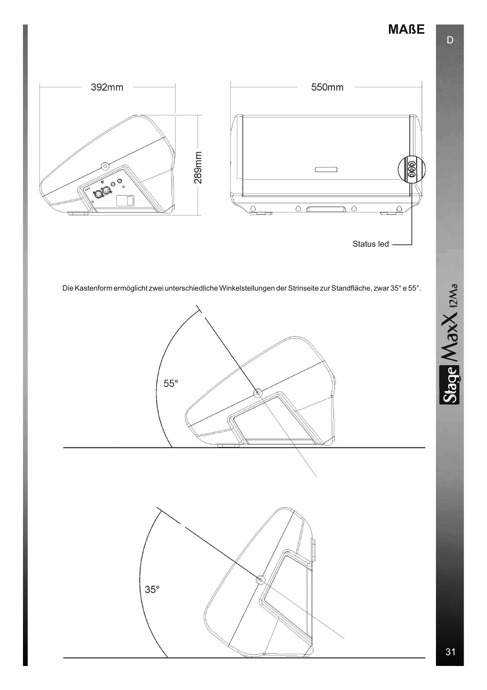 Sta e | FBT StageMaxX User Manual | Page 37 / 44