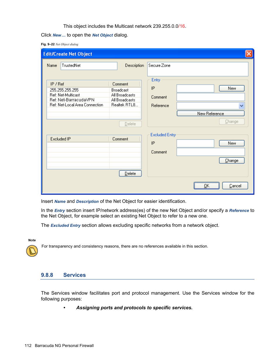 8 services, Services | Barracuda Networks VERSION SP4 User Manual | Page 114 / 268