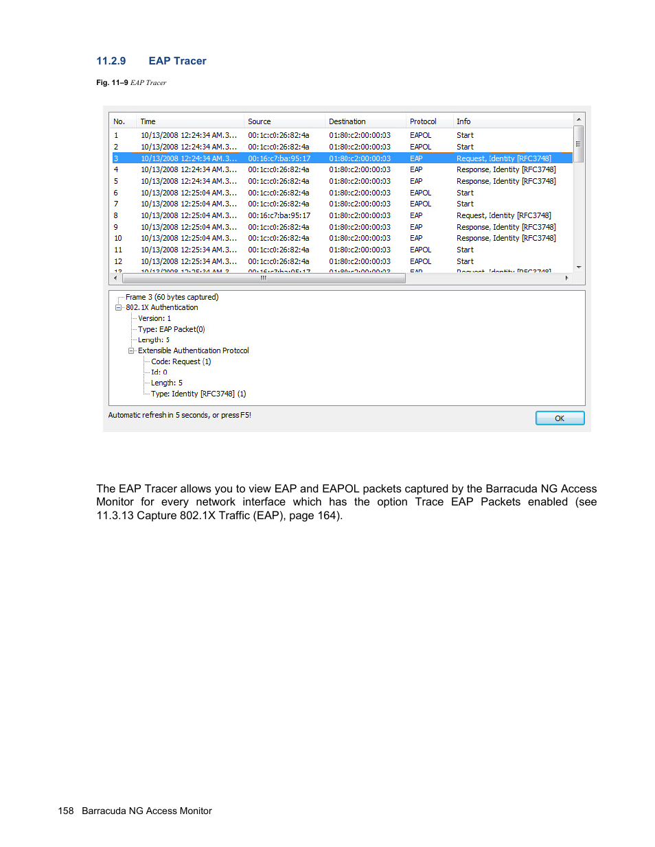 9 eap tracer | Barracuda Networks VERSION SP4 User Manual | Page 160 / 268