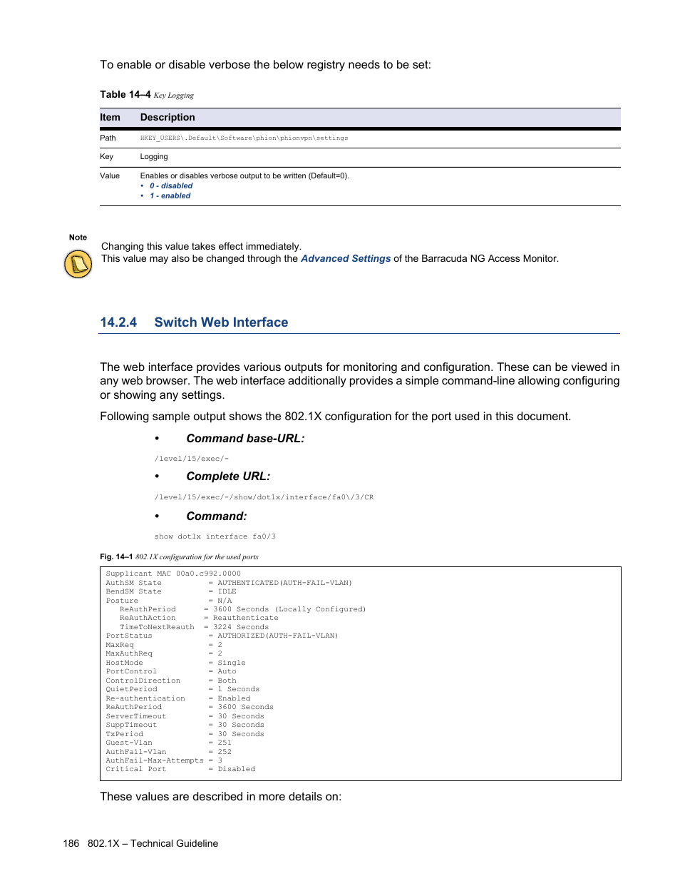 4 switch web interface, Switch web interface | Barracuda Networks VERSION SP4 User Manual | Page 188 / 268