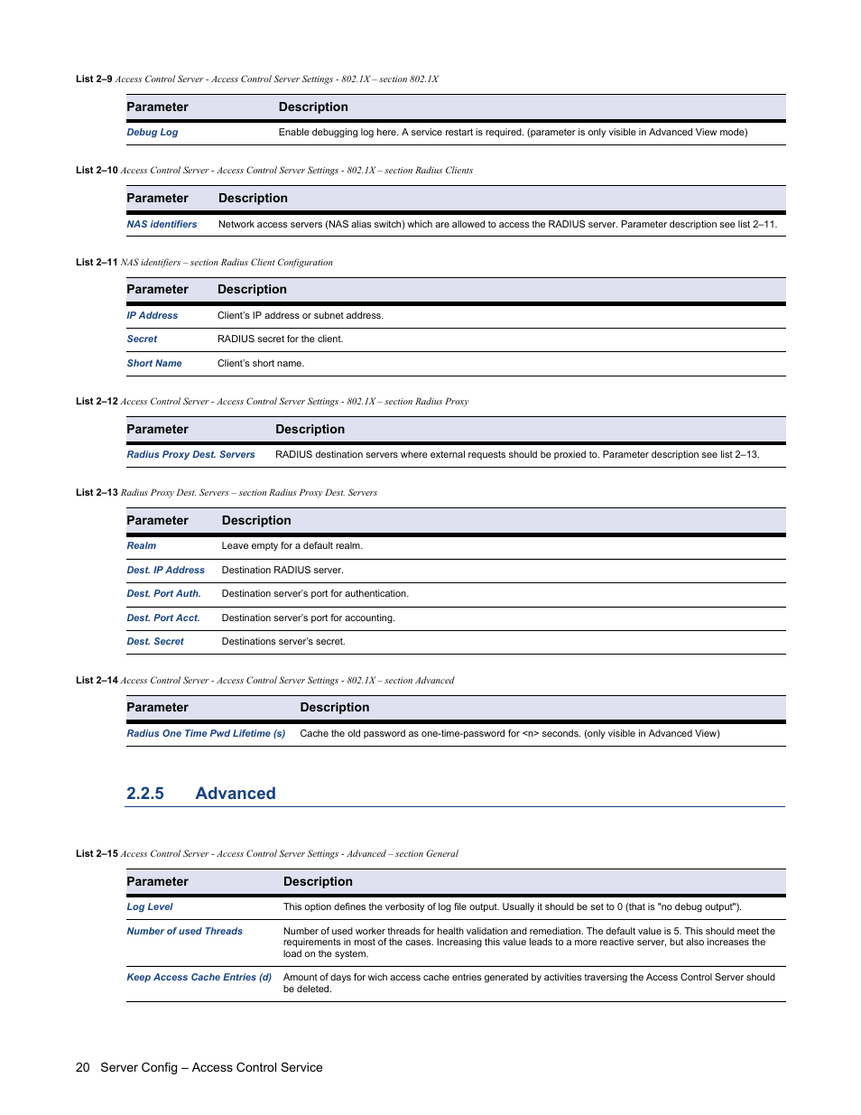 5 advanced, Advanced | Barracuda Networks VERSION SP4 User Manual | Page 22 / 268
