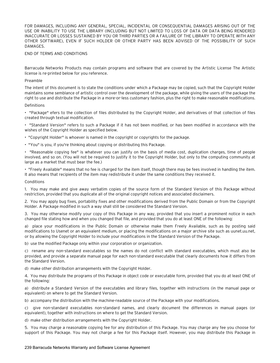 Barracuda Networks VERSION SP4 User Manual | Page 241 / 268