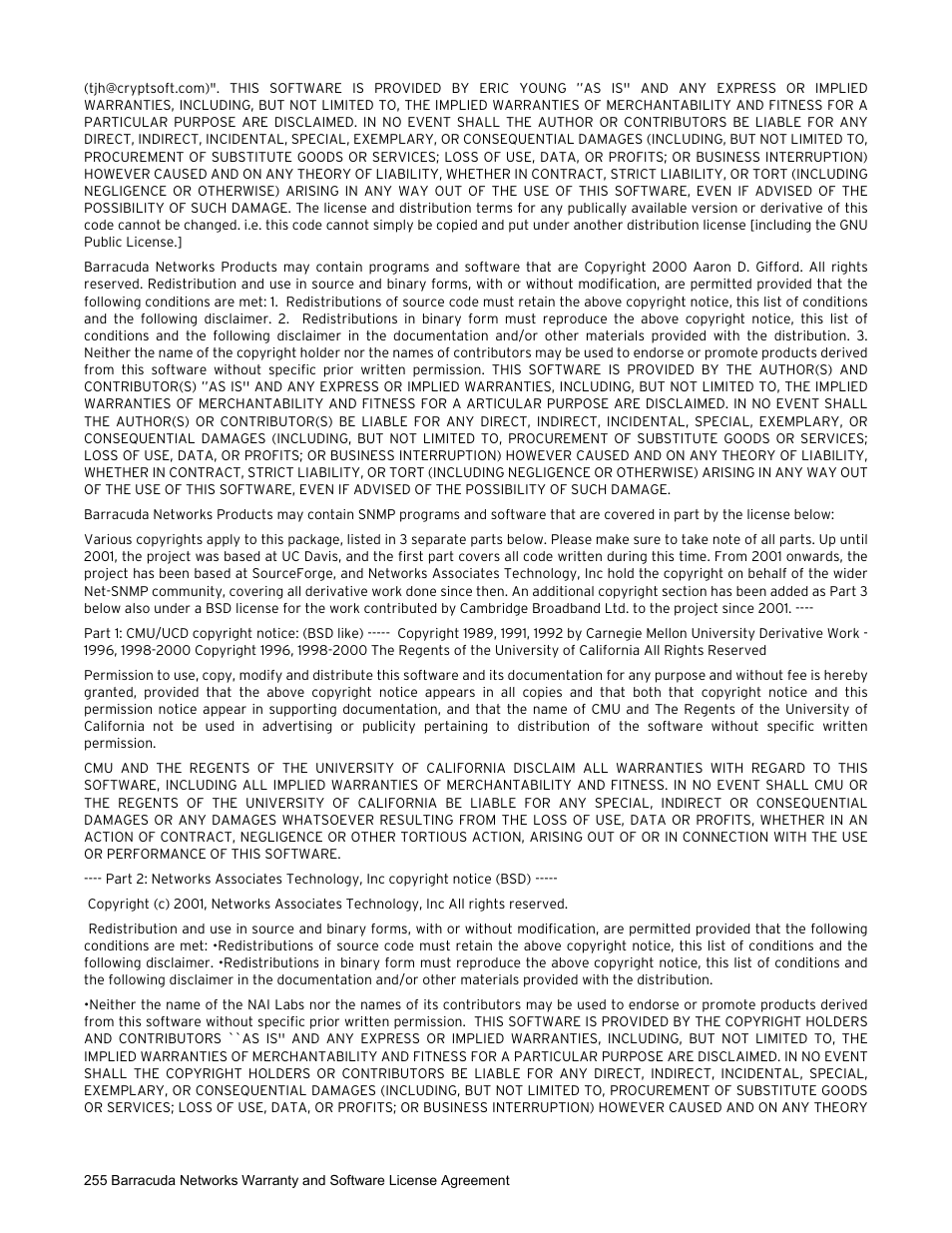 Barracuda Networks VERSION SP4 User Manual | Page 257 / 268
