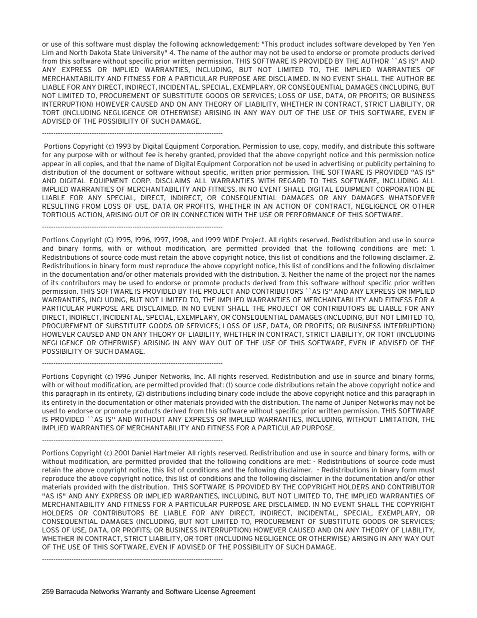 Barracuda Networks VERSION SP4 User Manual | Page 261 / 268