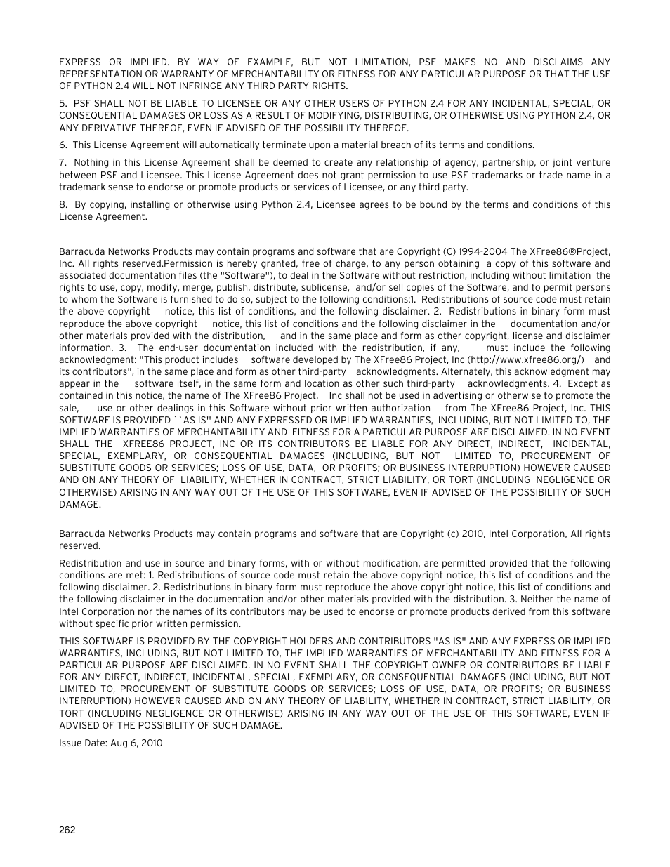 Barracuda Networks VERSION SP4 User Manual | Page 264 / 268