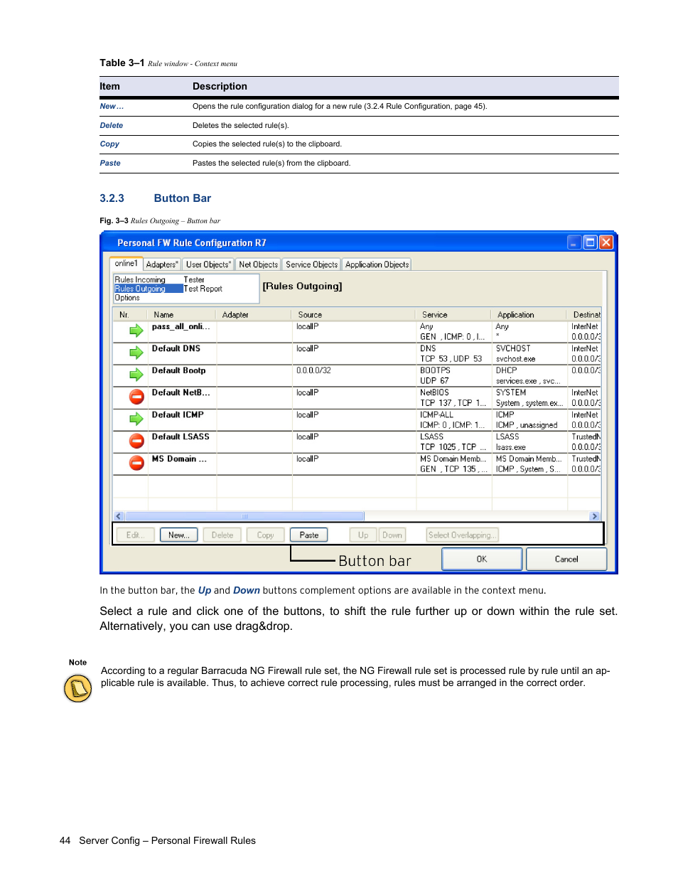 3 button bar | Barracuda Networks VERSION SP4 User Manual | Page 46 / 268