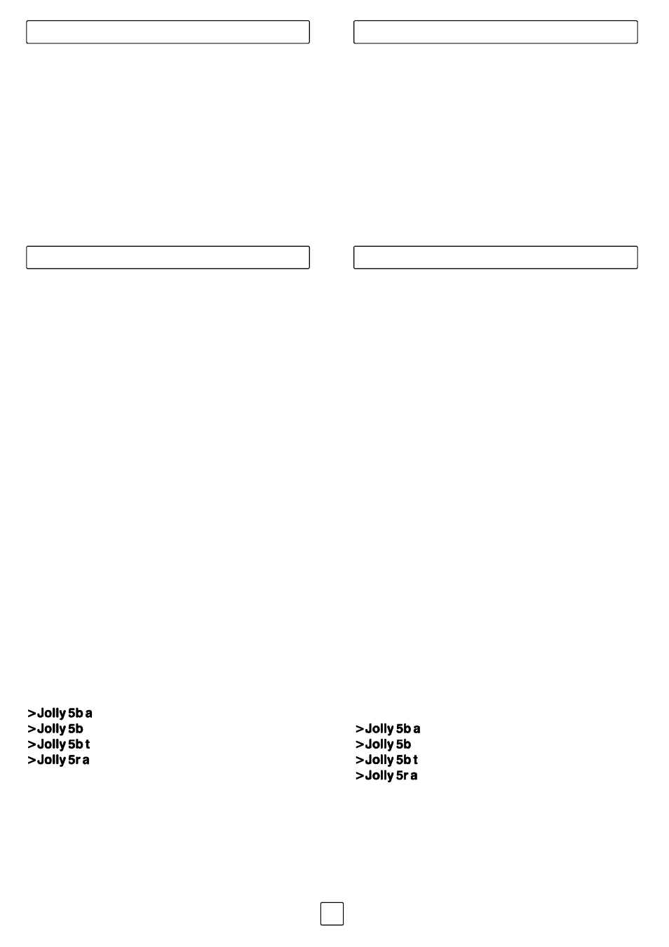 FBT JOLLY5 User Manual | Page 2 / 24