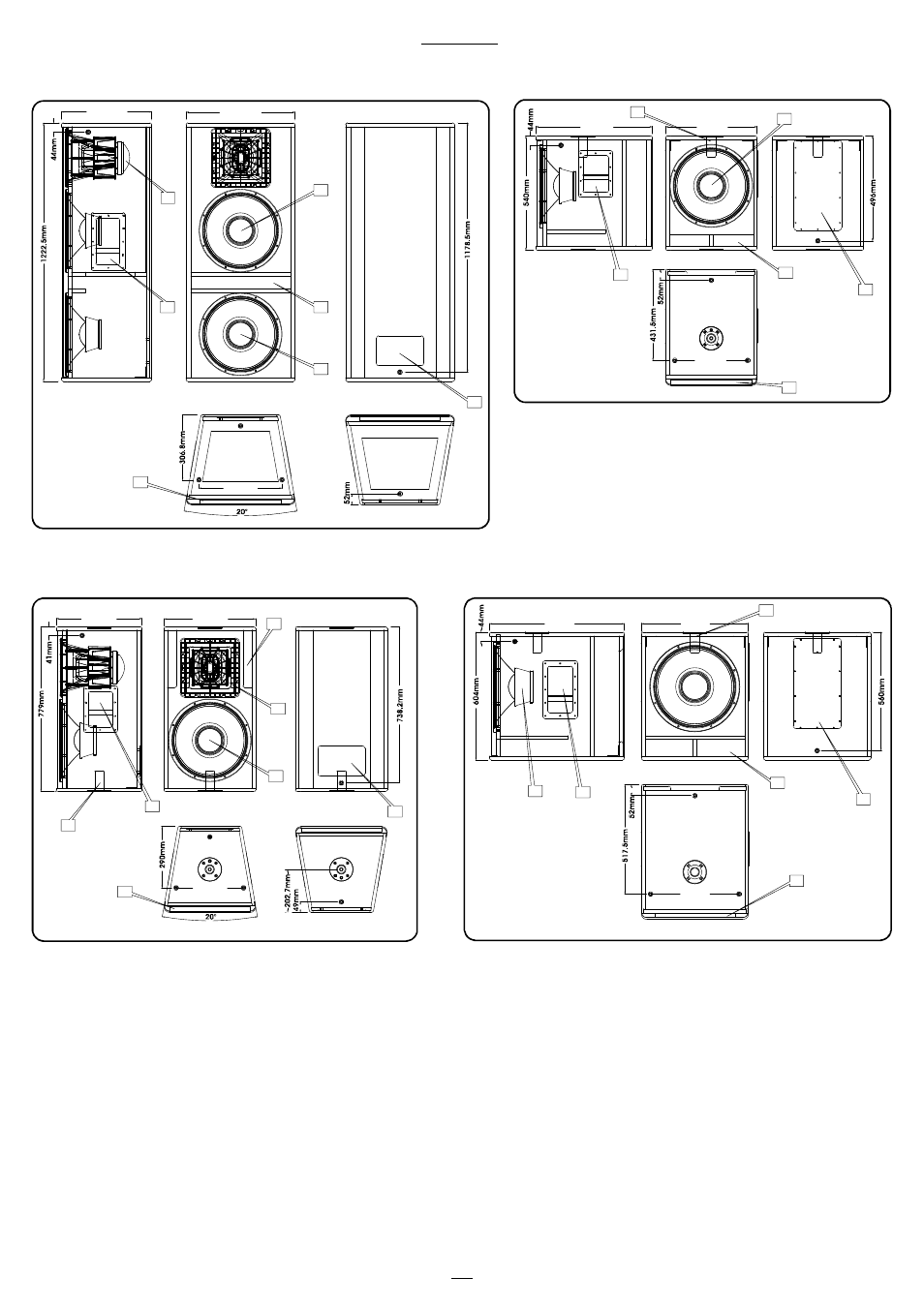 15 layout, Verve 215a, Verve 152a | Verve 15sa, Verve 18sa | FBT VERVE POWERED User Manual | Page 18 / 24