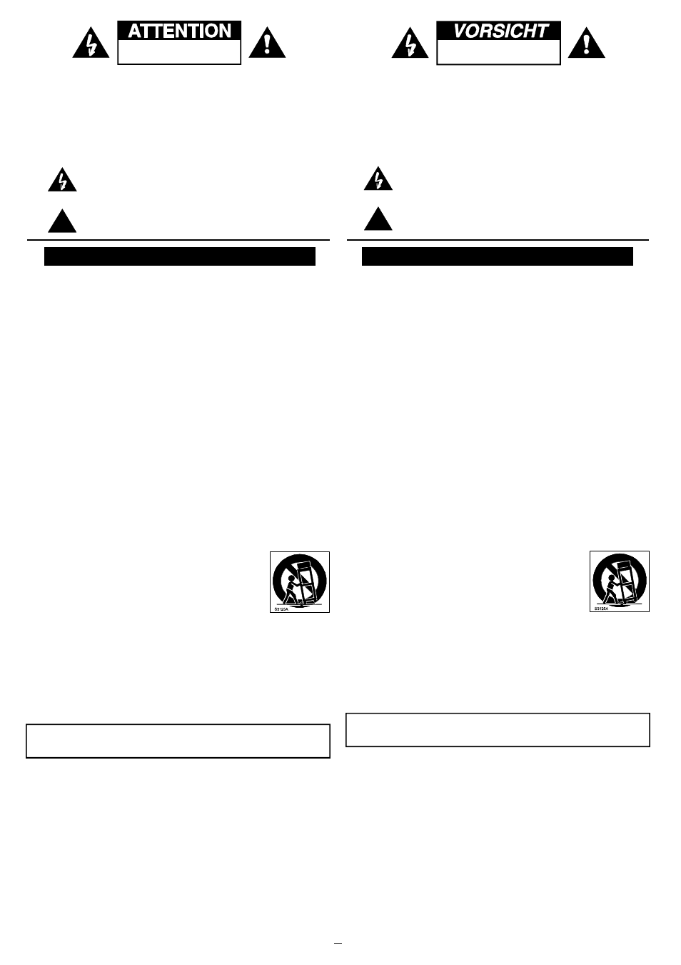 Wichtige sicherheitshinweise, Précautions, Vorsichtsmaßnahmen | FBT VERVE POWERED User Manual | Page 5 / 24