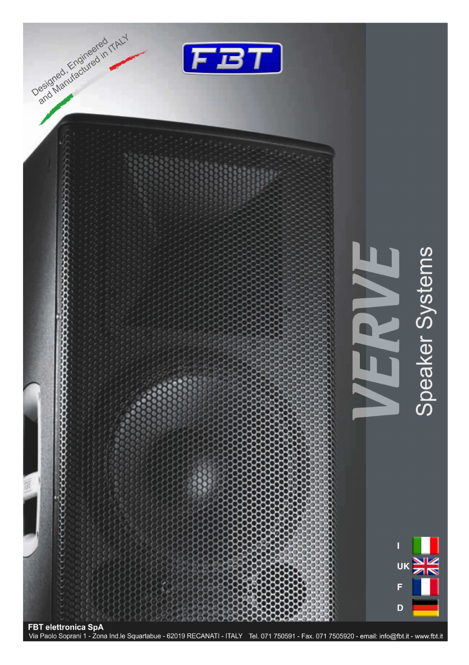 FBT VERVE 2012 User Manual | 44 pages