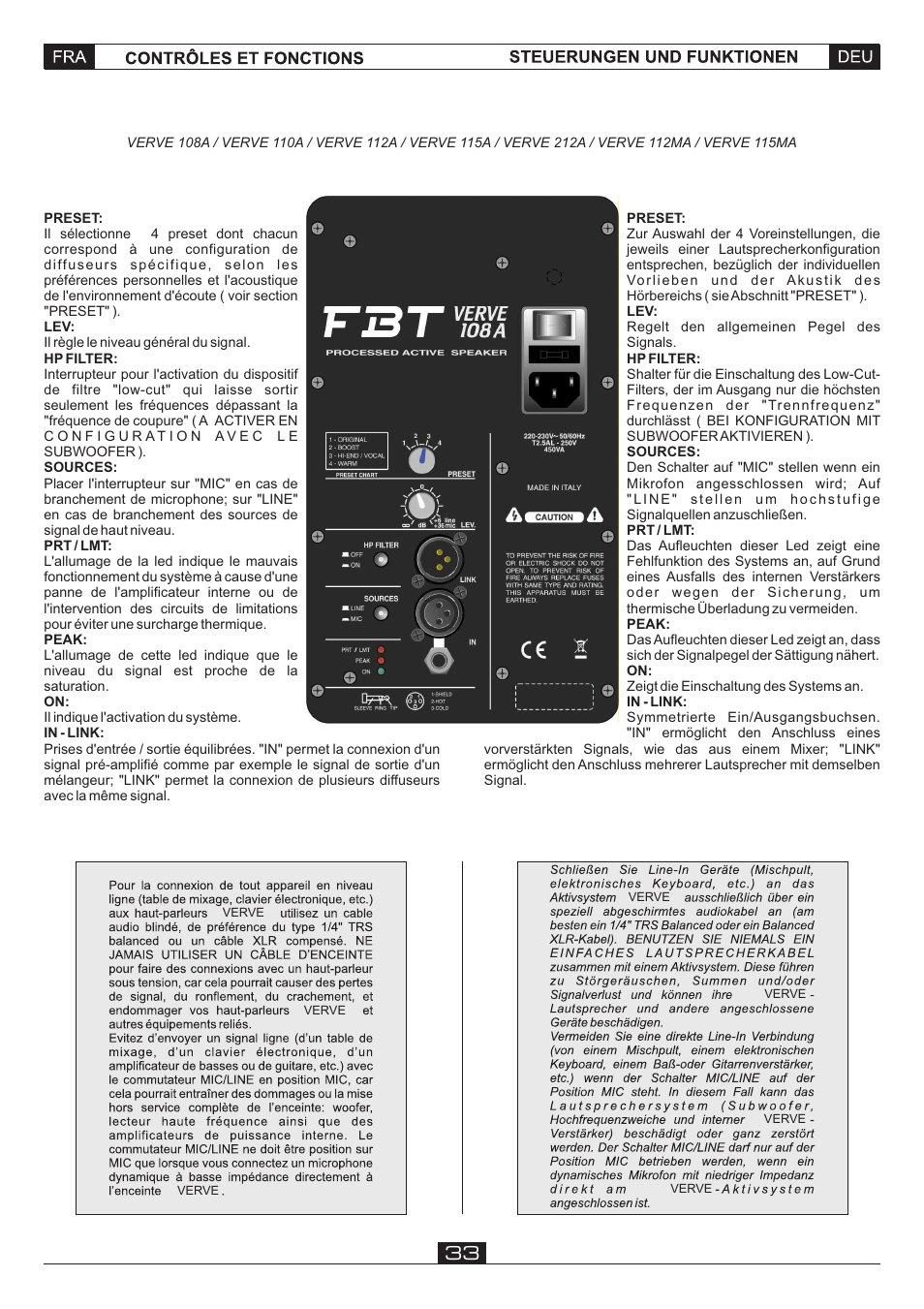 FBT VERVE 2012 User Manual | Page 35 / 44