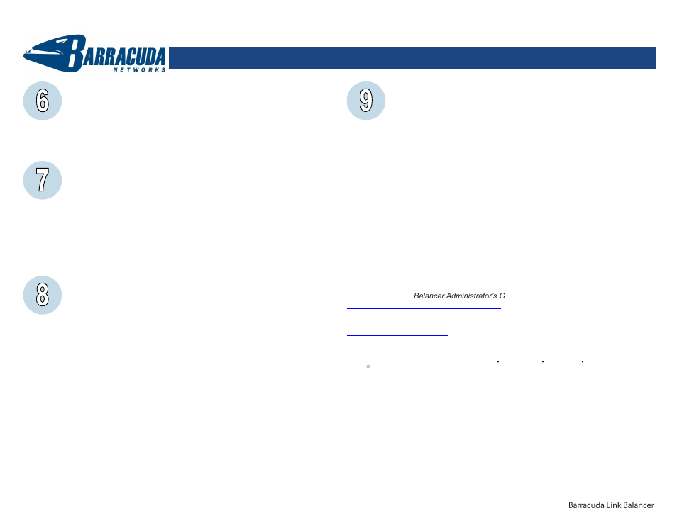 Barracuda link balancer - quick start guide | Barracuda Networks Network Router User Manual | Page 2 / 2